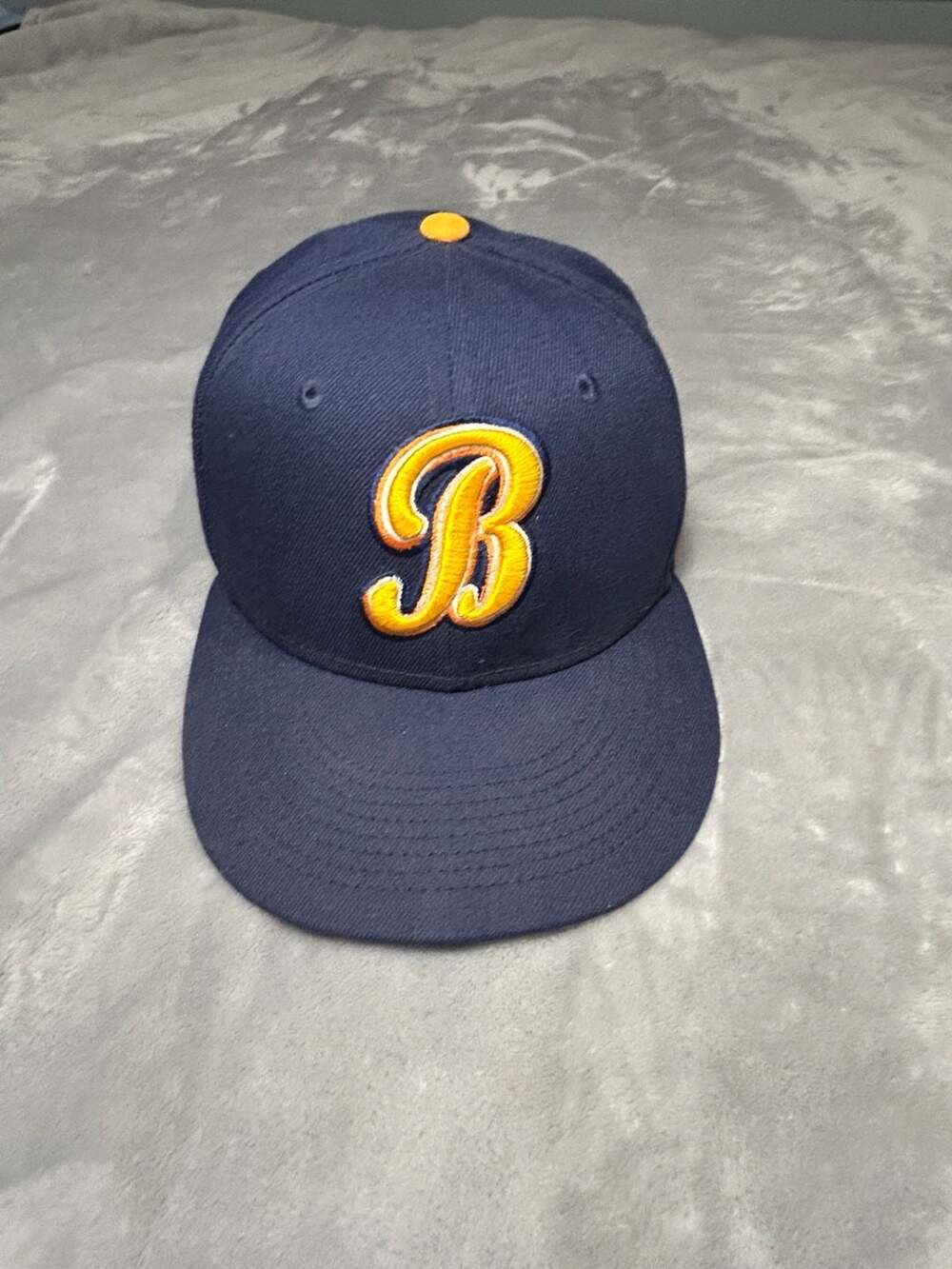 New Era Men's Navy Montgomery Biscuits Authentic 59FIFTY Fitted Hat 7 1/8